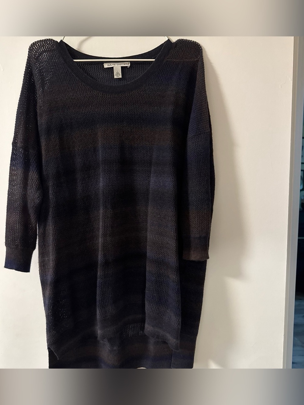Cashmere sweater long 3/4 sleeve soft!
